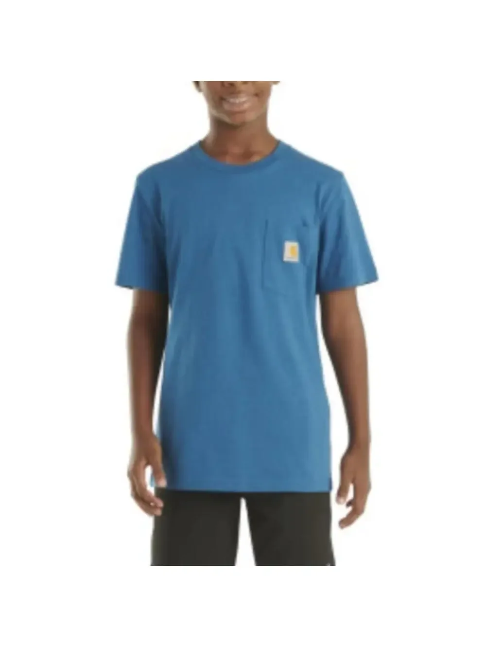 (C103) Carhartt Boys Outdoor Graphic T-Shirt Short Sleeve Deep Lagoon Size M
